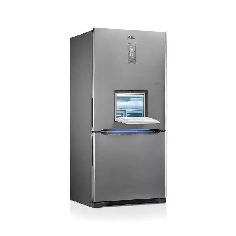 یخچال پایین فریزر کمبی عرض 85 یخساز _ هوم بار 5 کاره مدل امگا  پلاس تیتانیوم  لئوکو (هیمالیا)